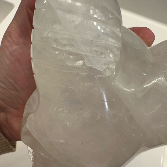 Crystal Ram Skull Sculpture - Picture 6 of 6